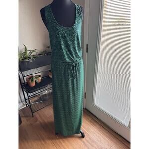 Banana Republic Tie Waist Racerback Sleeveless Maxi Dress Women's Size Small